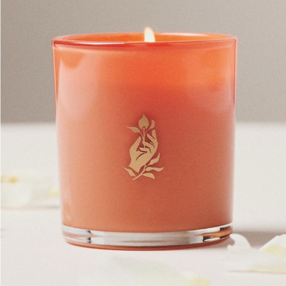 Anthropologie Rewind Mimosa Glass Candle